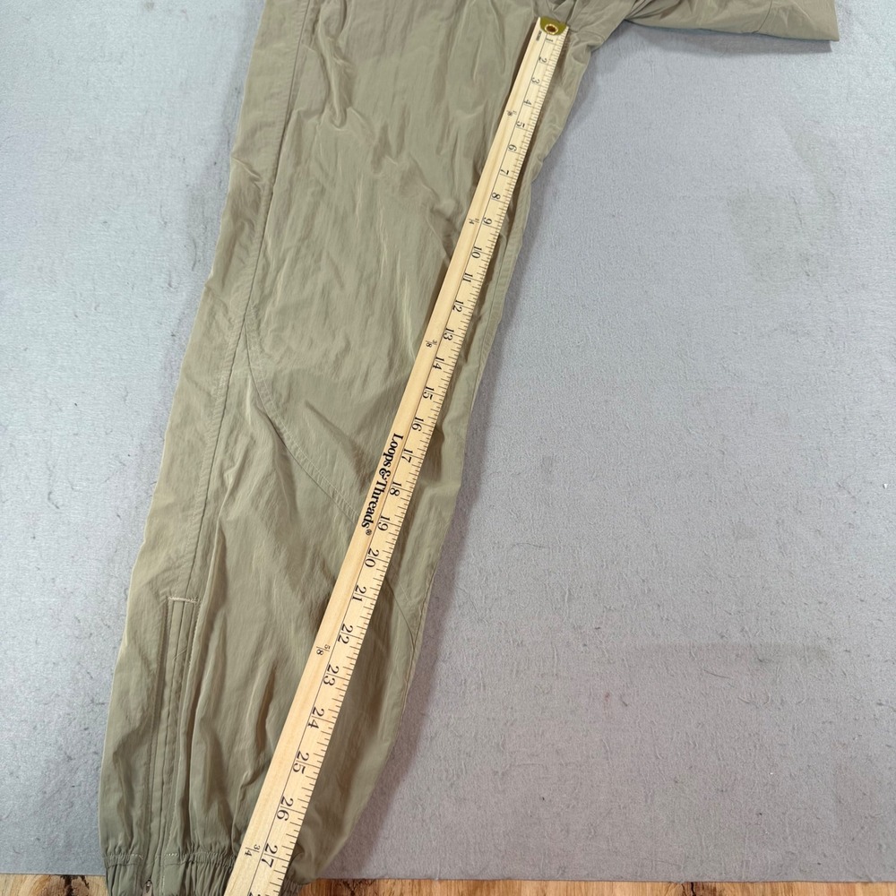 Lululemon Lab Nylon Joggers Womens 6 Tan Khaki Toggle Waist Zip Ankle‎ - Picture 10 of 11
